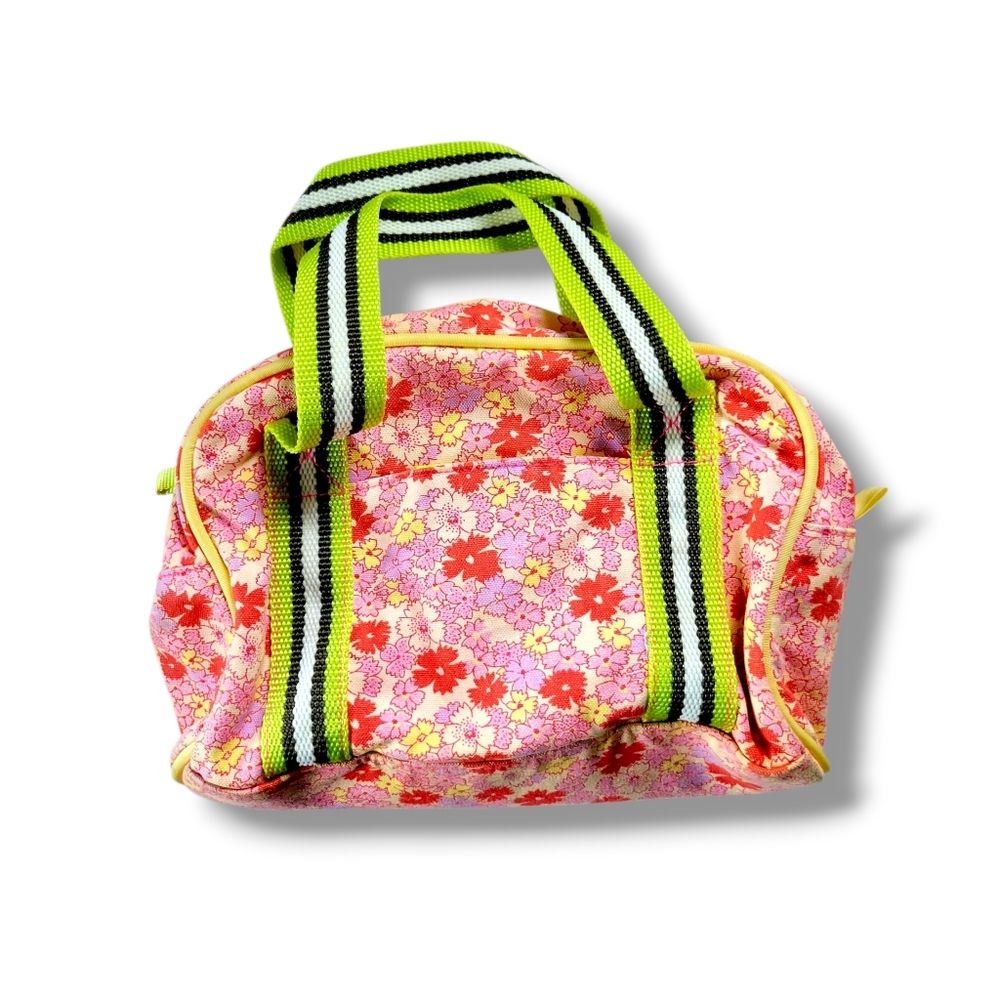Old Navy | Cute Pink/Multicolor Floral Small Canvas Hand Bag (OS) - Picture 14 of 14